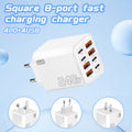 240W 8 in 1 fast charging power adaptor