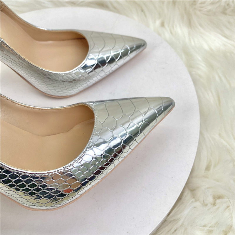 Silver heeled stilettos