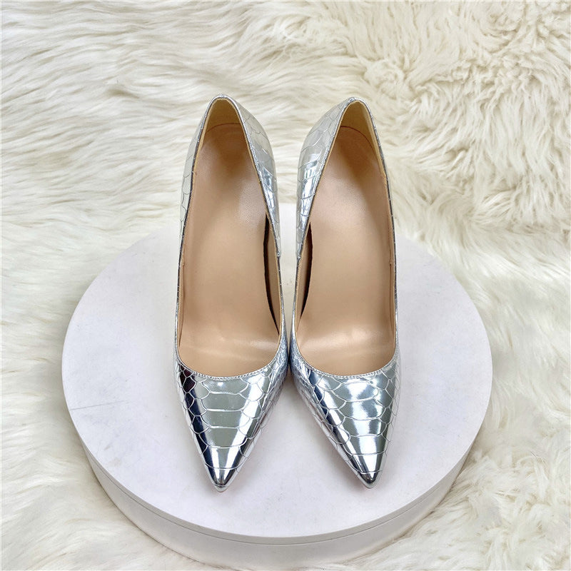 Silver heeled stilettos