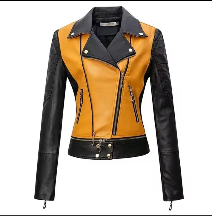 Faux Leather motorbike jacket