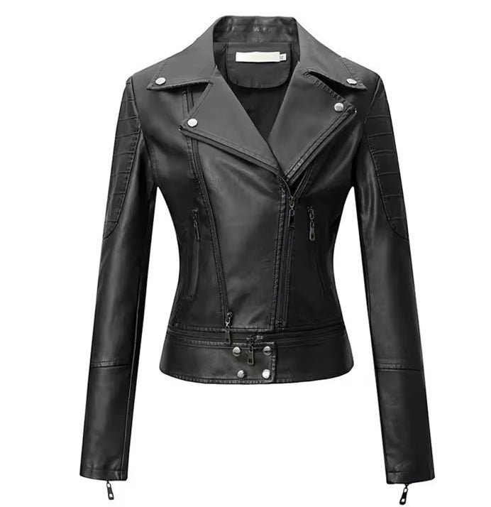 Faux Leather motorbike jacket